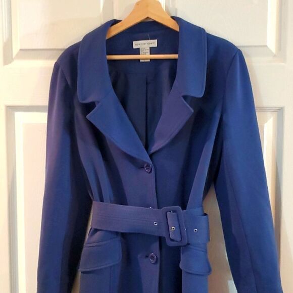 Blue Trench Coat 12 - Picture 2 of 10